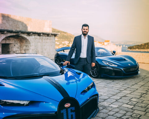 luxury cars and the owner of company Mate Rimac