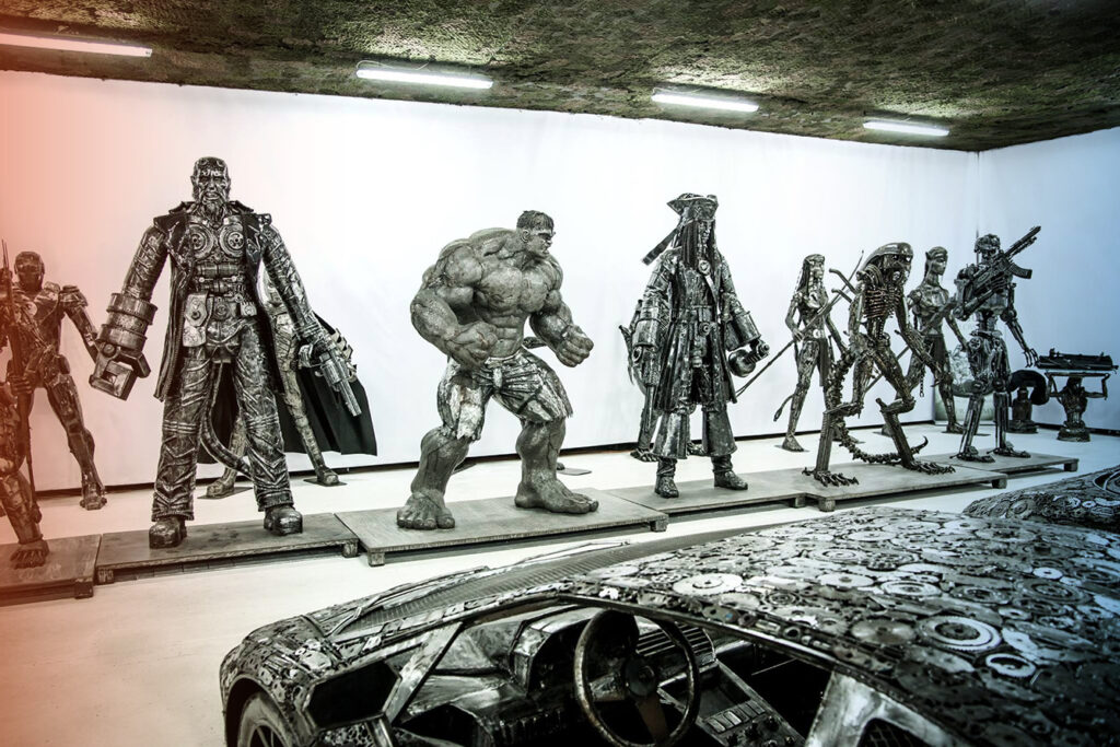 Steel Figures of movie characters