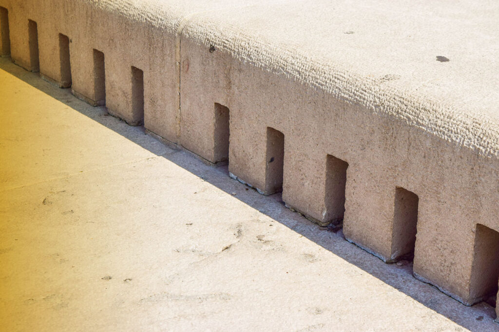 The Sea Organ holes in the waterfront of Zadar Croatia