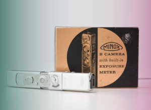 Minox b camera with a box