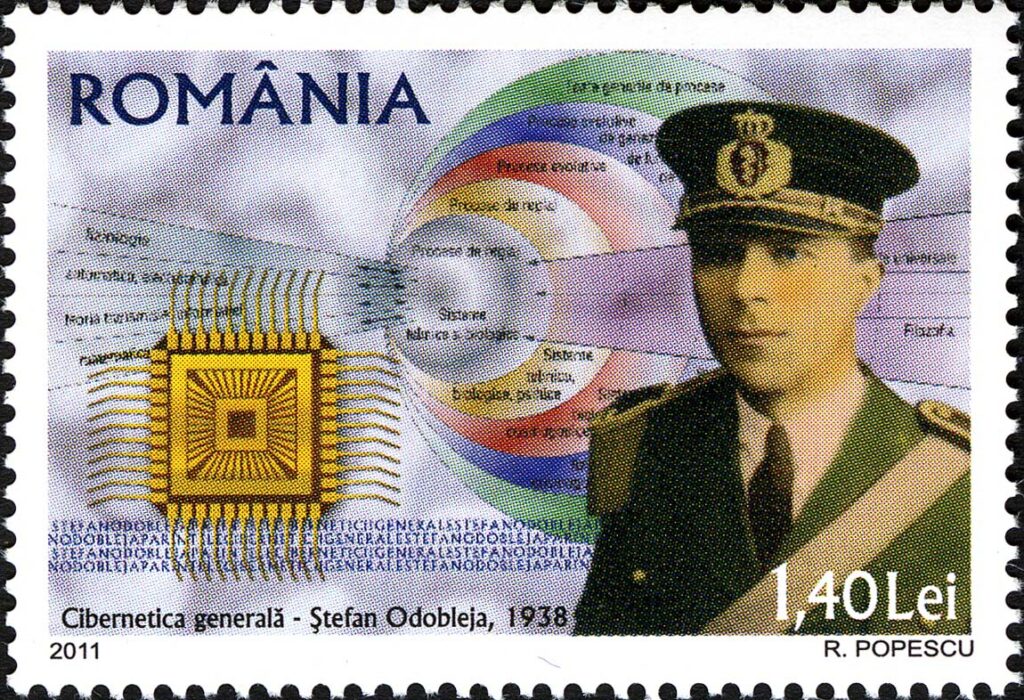 stefan odobleja on romanian stamp