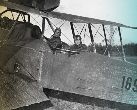archive photo from 1917 of the Brandenburg C-I plane