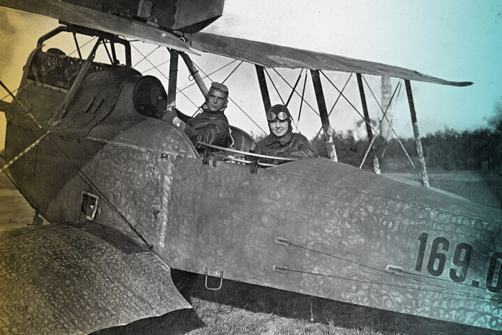 archive photo from 1917 of the Brandenburg C-I plane