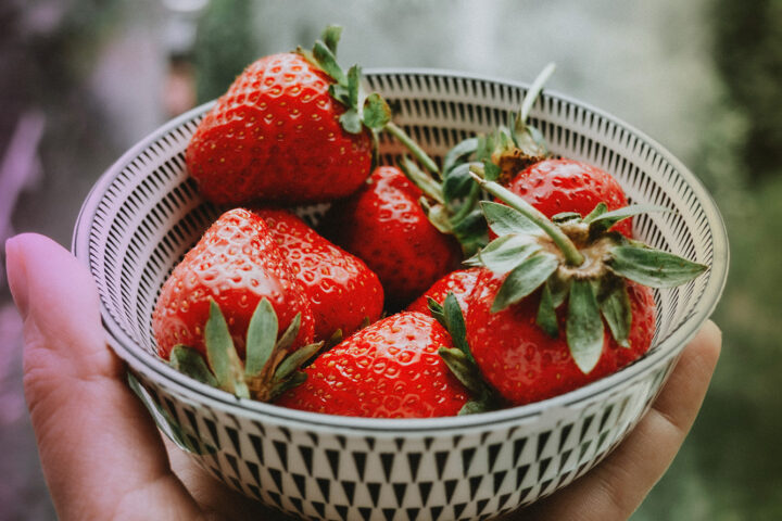 kashubian strawberries in bowl