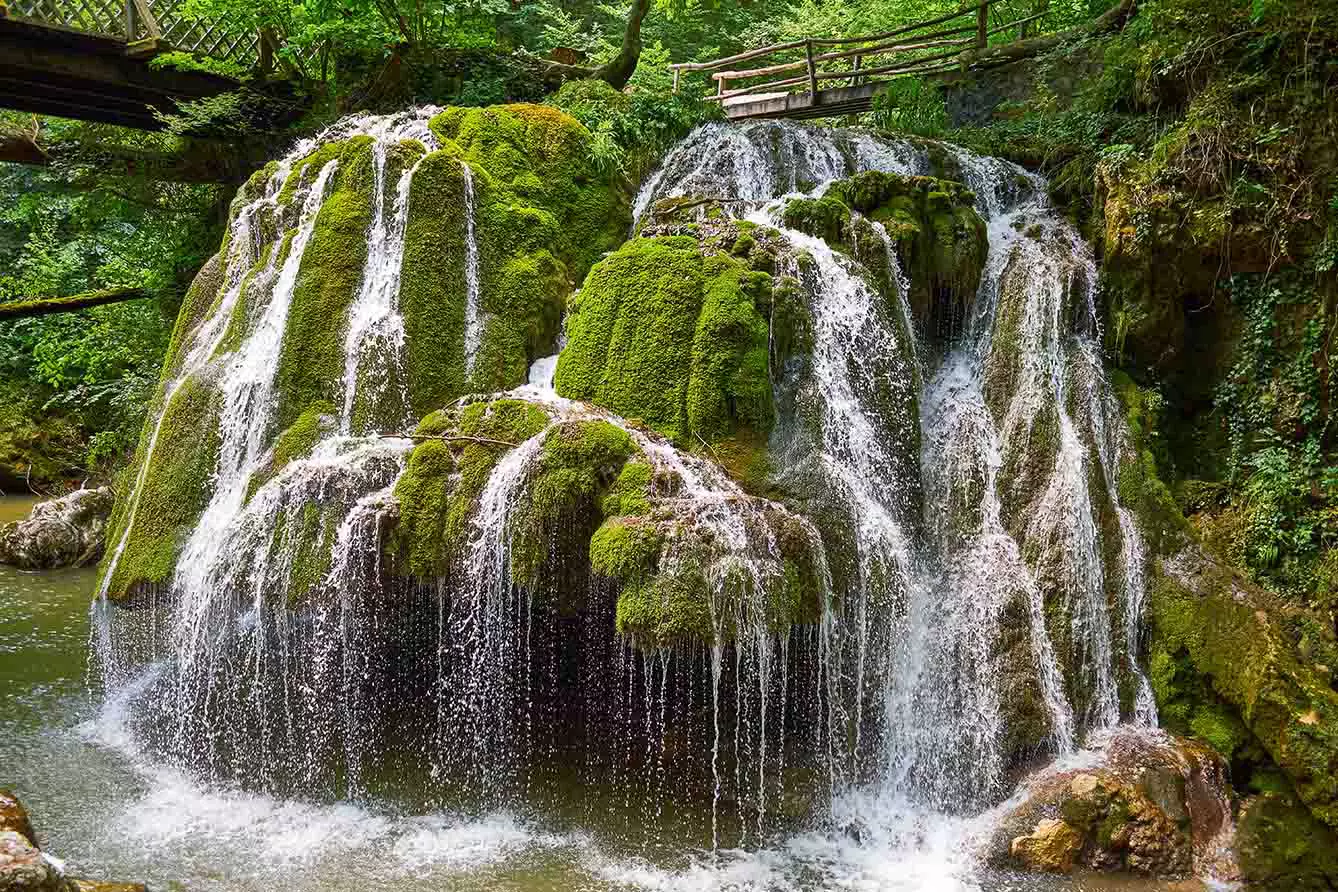 Bigar waterfall in Romania Cheile Nerei