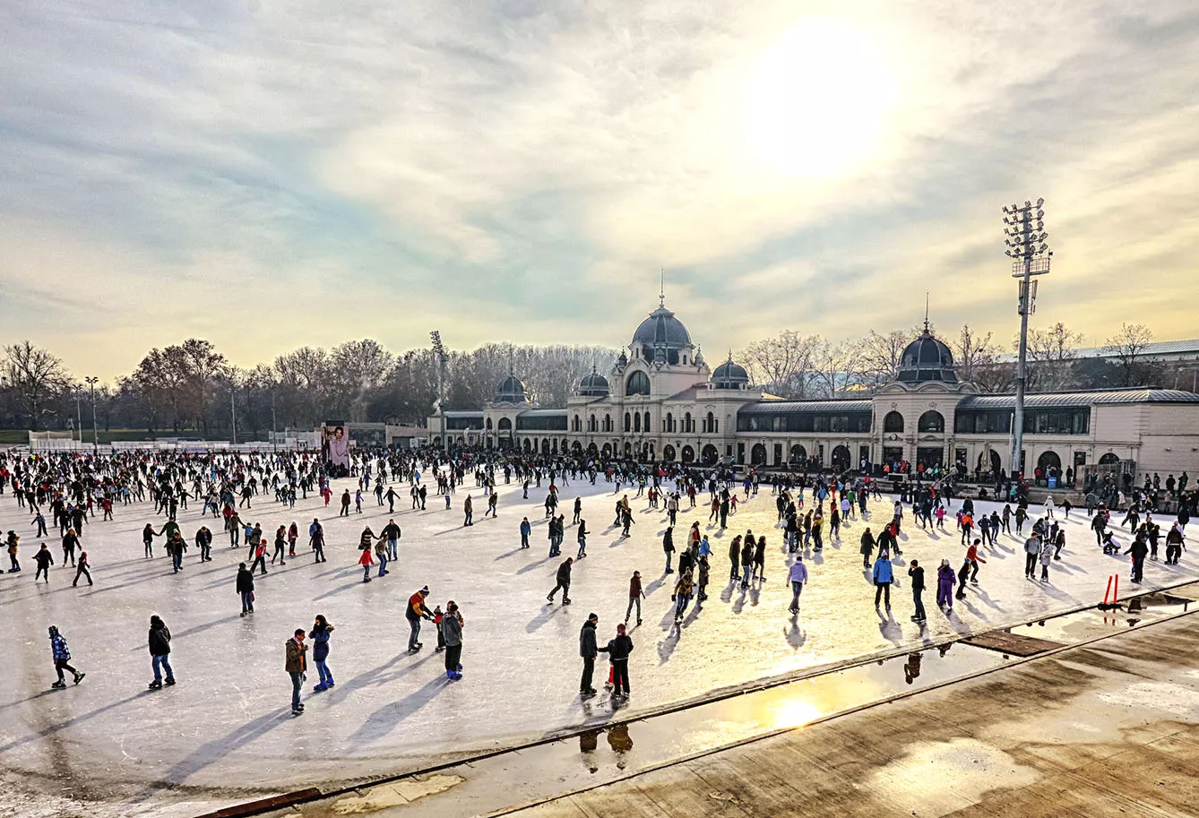 Europe's largest outdoor ice skating rink