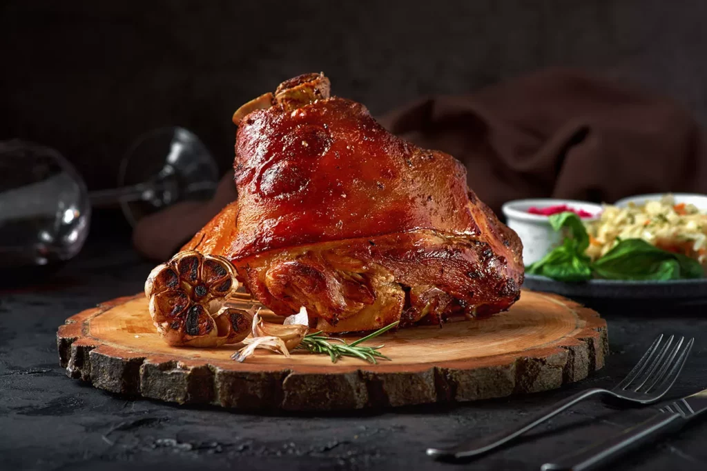 Roasted pork knuckle