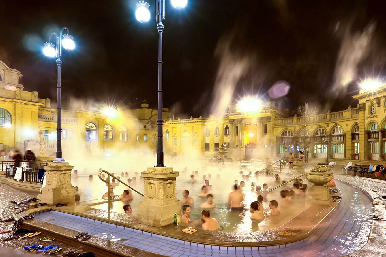 Széchenyi thermal baths are a bath complex in Budapest