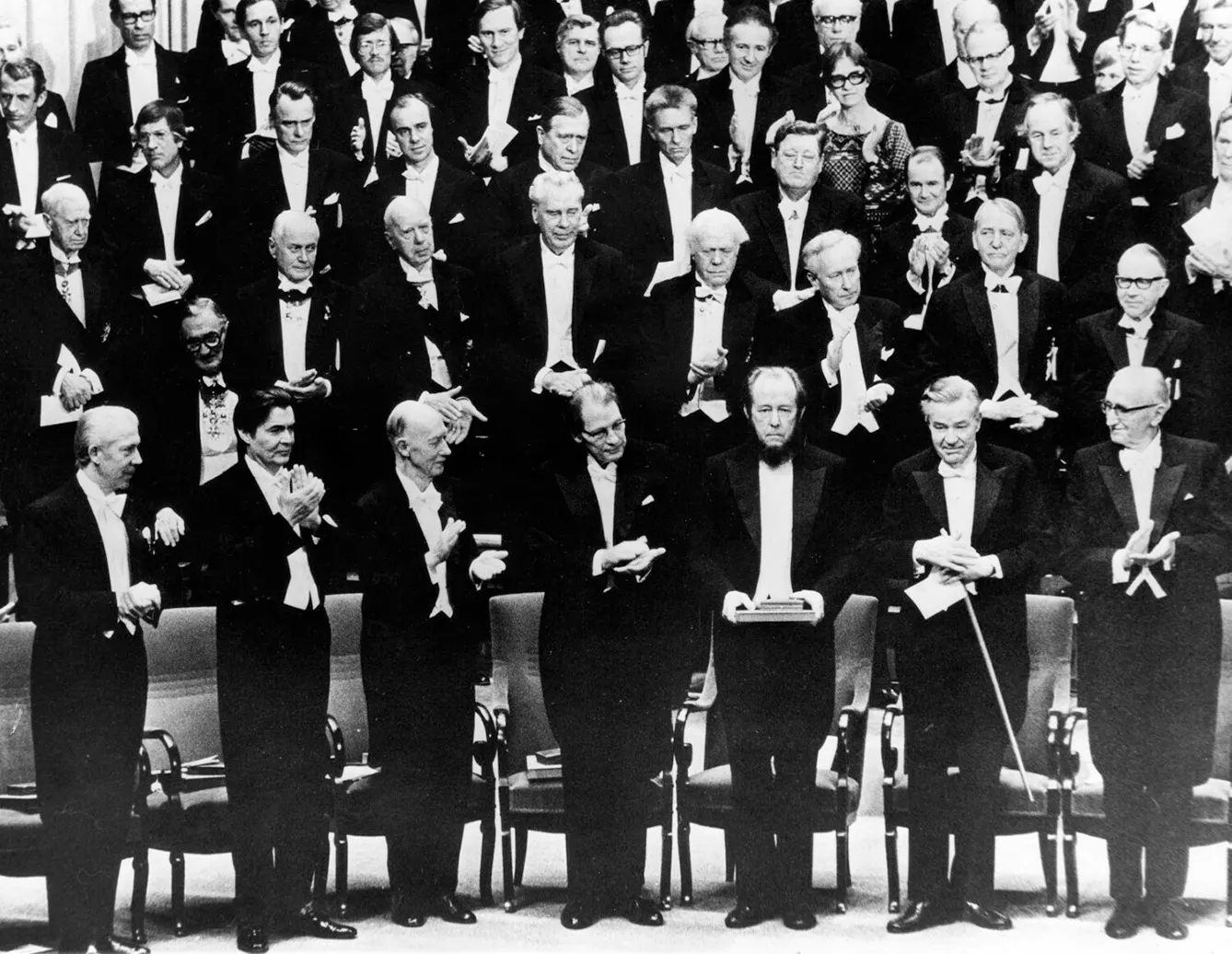 In a ceremony at the Concert Hall in Stockholm, King CARL GUSTAV presented Nobel Prizes