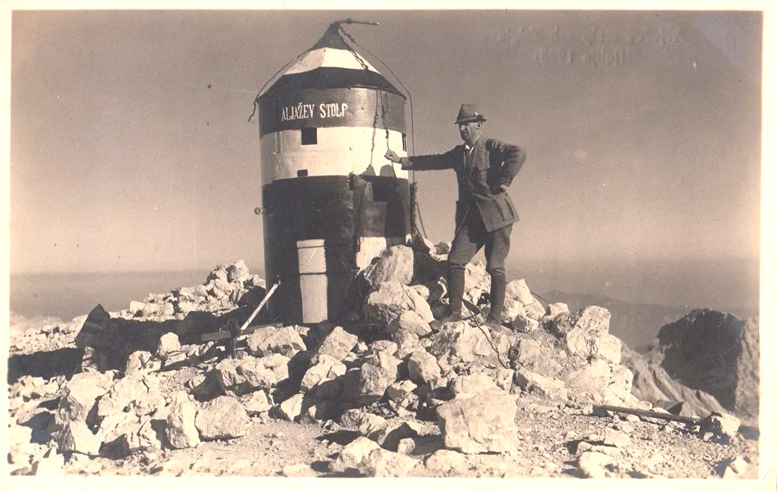 Postcard of Aljaz Tower from 1923
