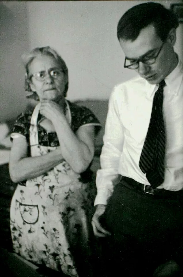 Andy Warhol with his mother Julia Warhola