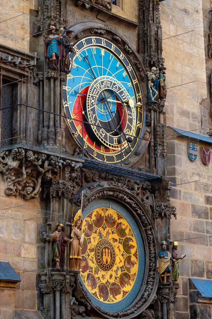 Face of Astronomic Clock in Prague, Czech Republic
