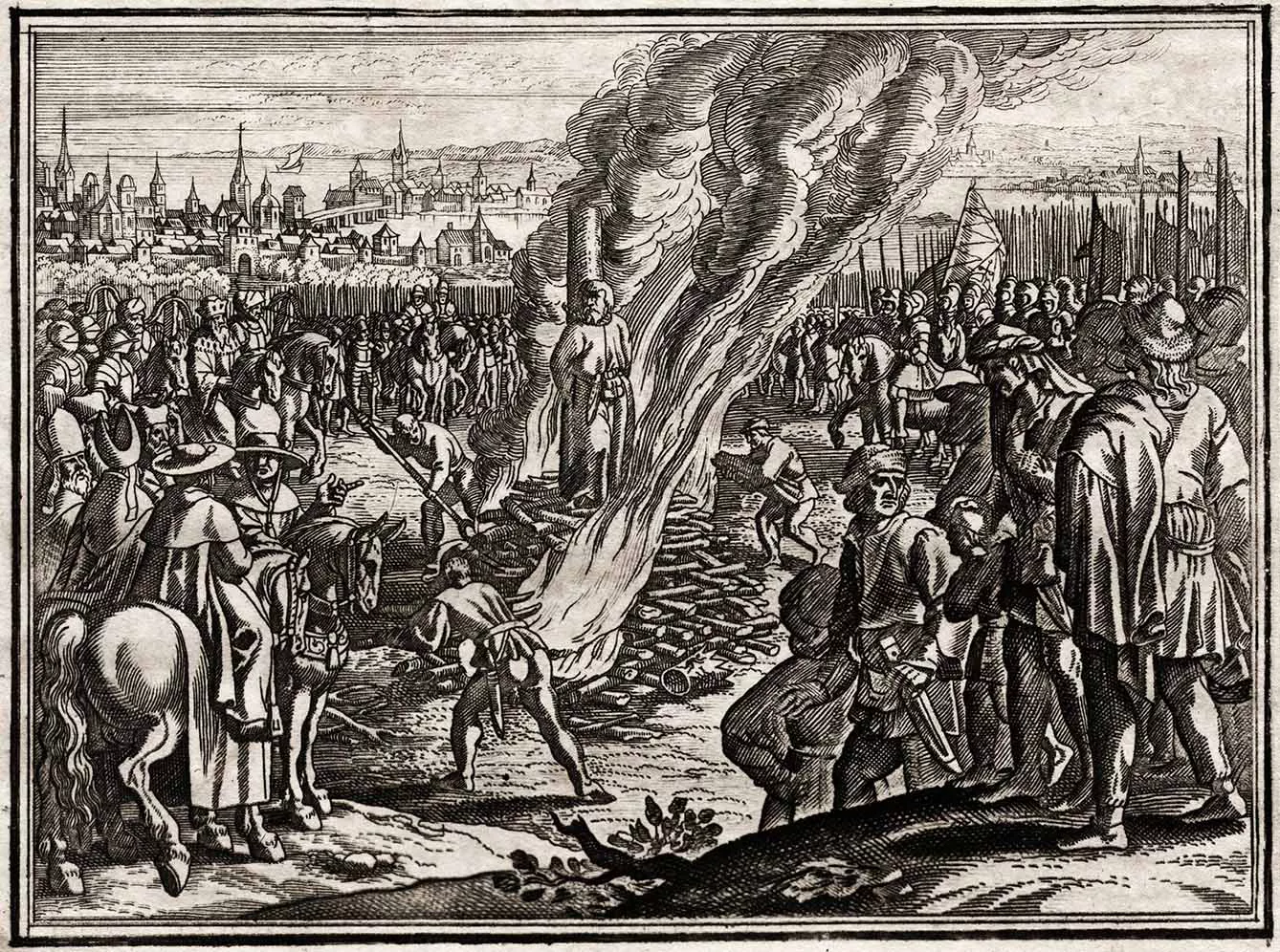 Jan Hus at the stake