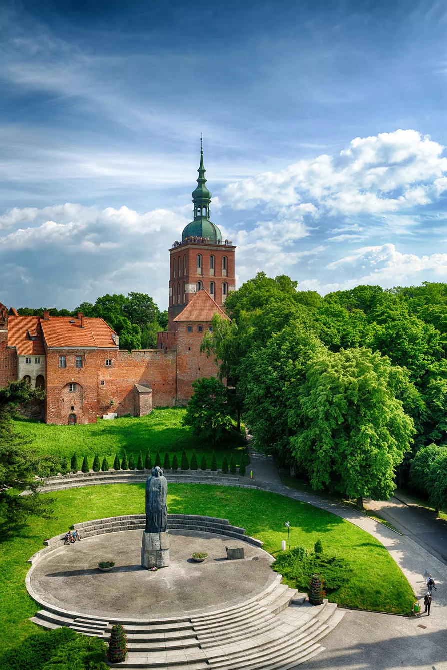 Cathedral in Frombork, a place where he worked Copernicus