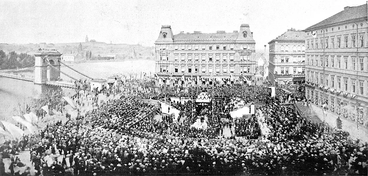 Ceremonial laying of the foundation stone of the National Theatre, May 16, 1868