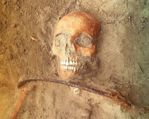 archeological discovery of "female vampire"