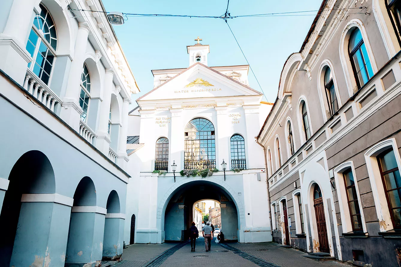 Gate of Dawn at old town in Vilnius