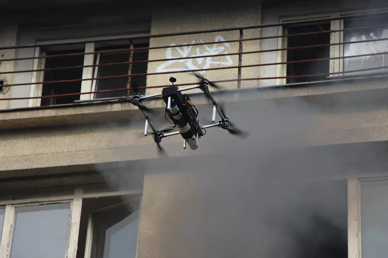 DOFEC Fire-extinguishing drone