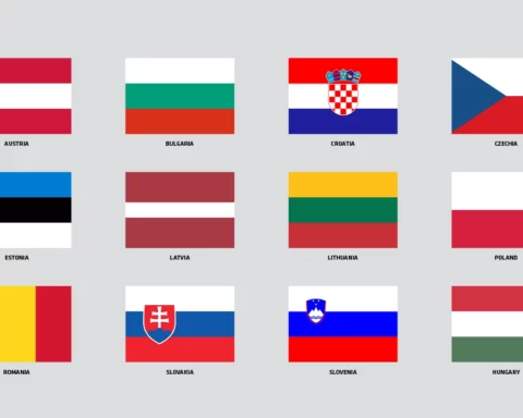 flags of 3 seas countries