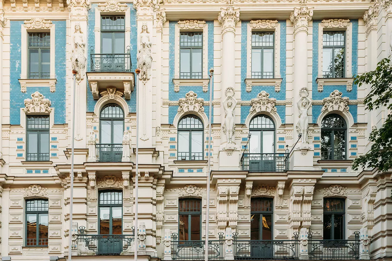 Facade Of Art Nouveau Building