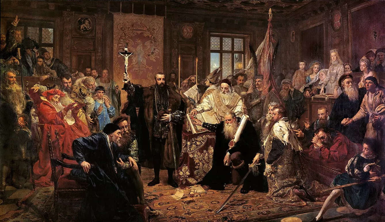 The Union of Lublin painting of Jan Matejko
