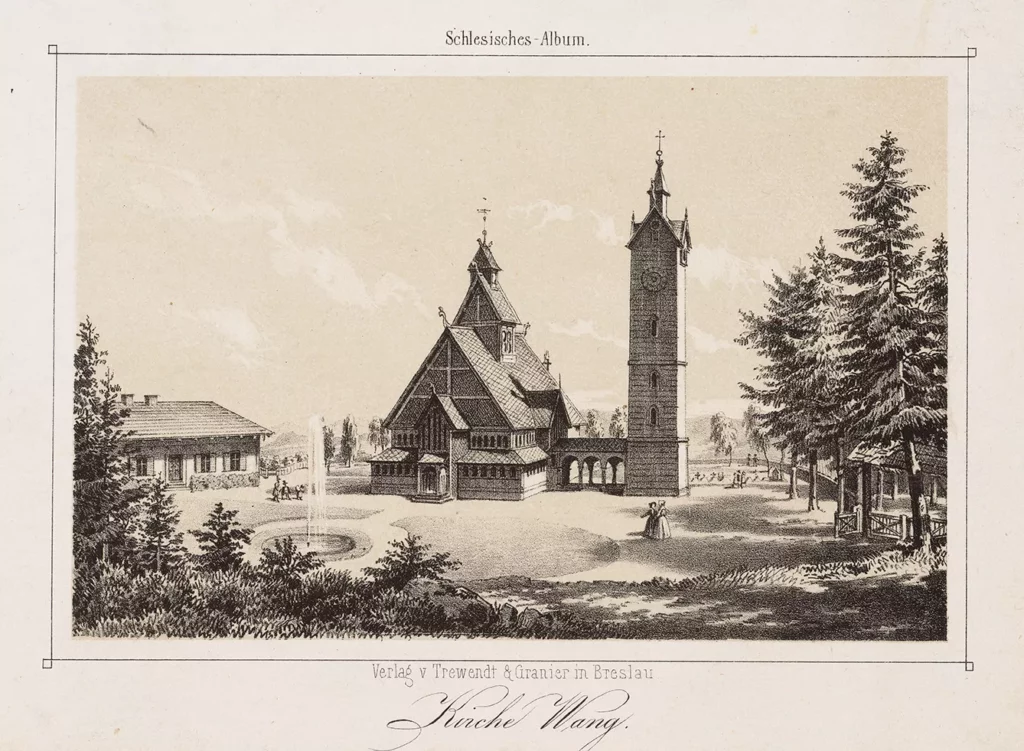 archive lithograph of Wang Church