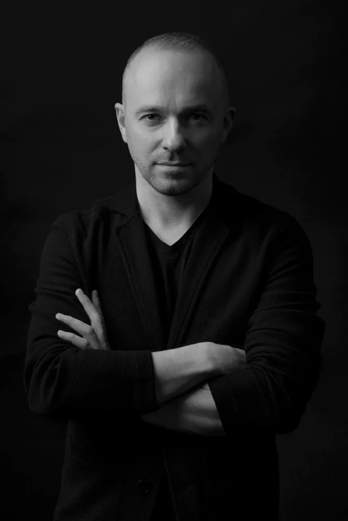 black and white portrait of Bogusław Barnaś
