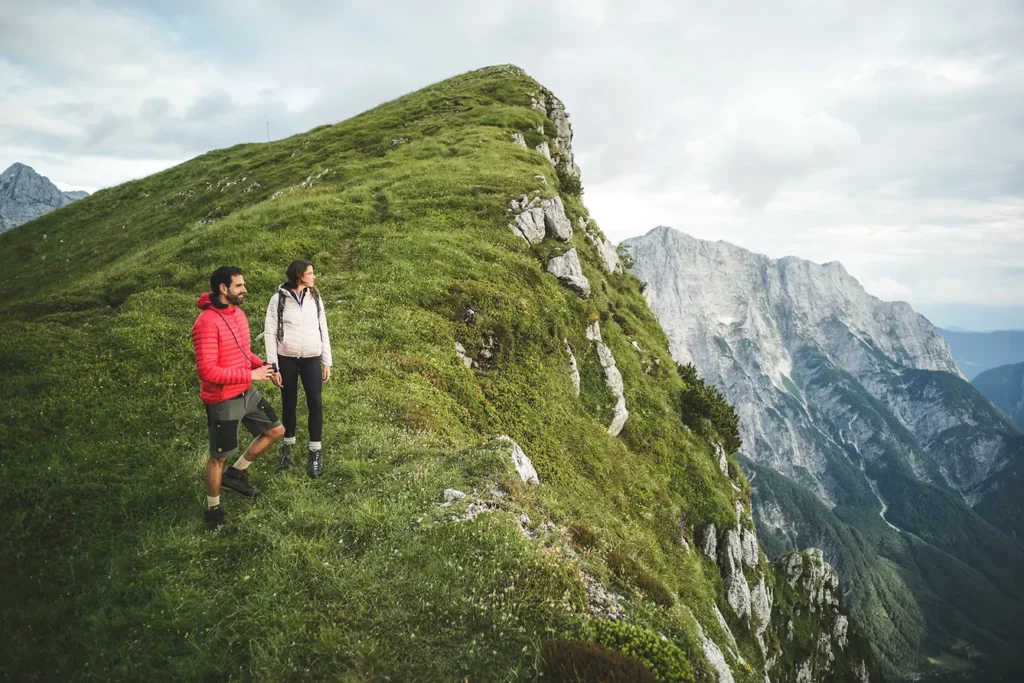 Hikers on mountain