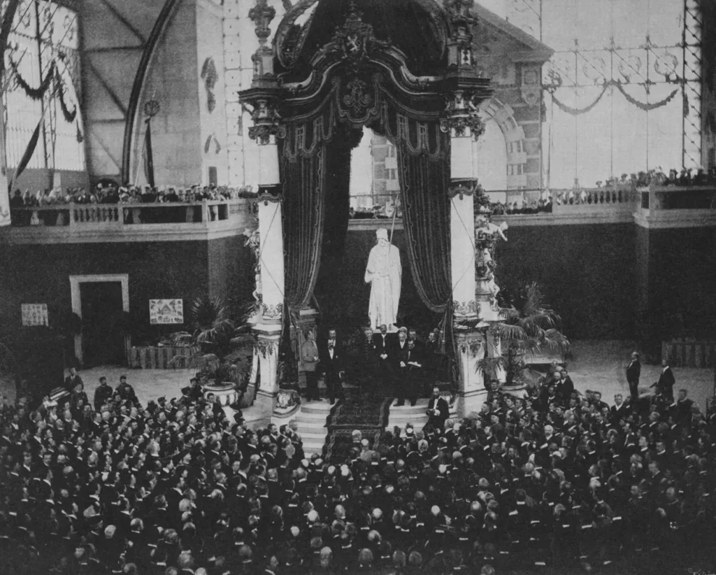 archive photo from Opening of Czech & Slavonic Ethnographic Exhibition in Prague