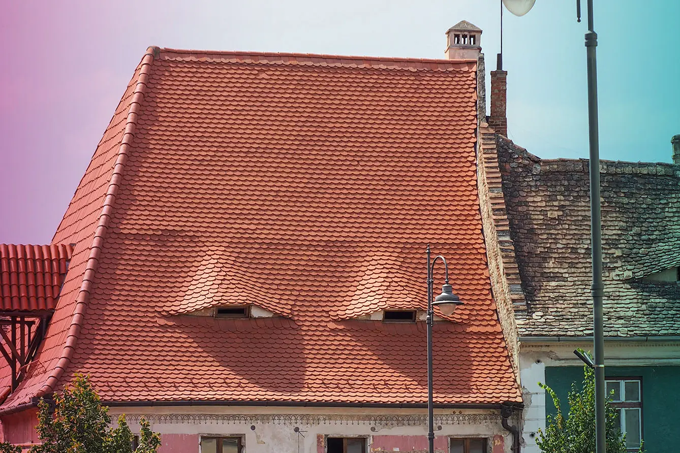city where houses have eyes
