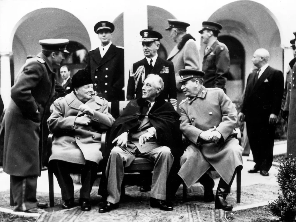Conference of the Allied leaders, Yalta, Crimea, USSR, February 1945