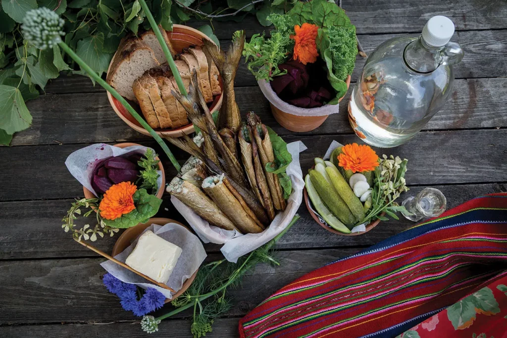 pickles and smoked fish from Estonia