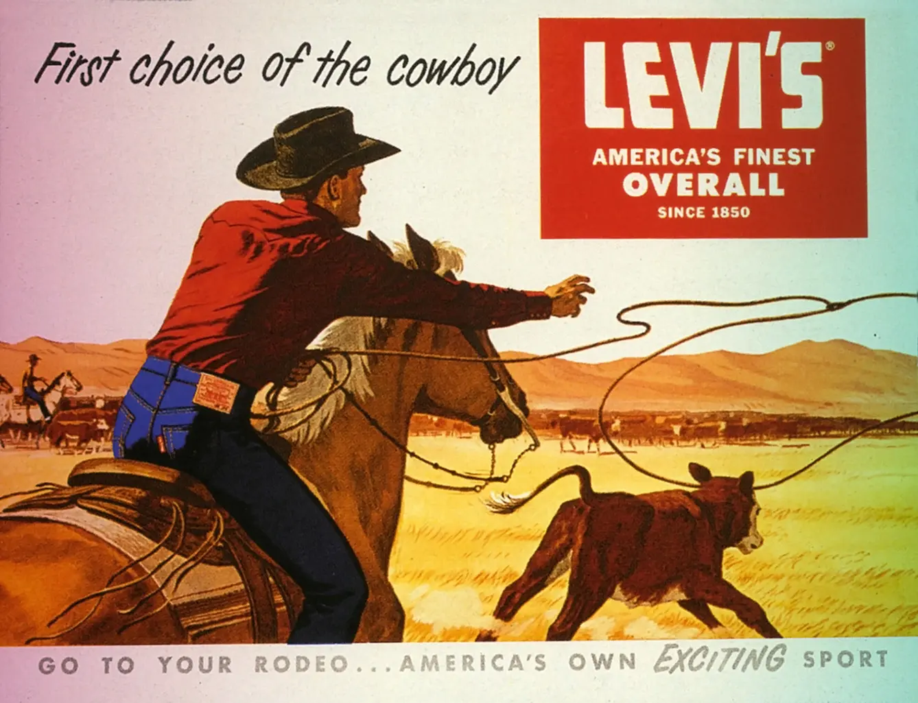 1950s USA Levi's Magazine Advert