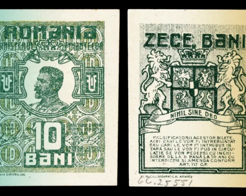 10 bani banknote from 1917
