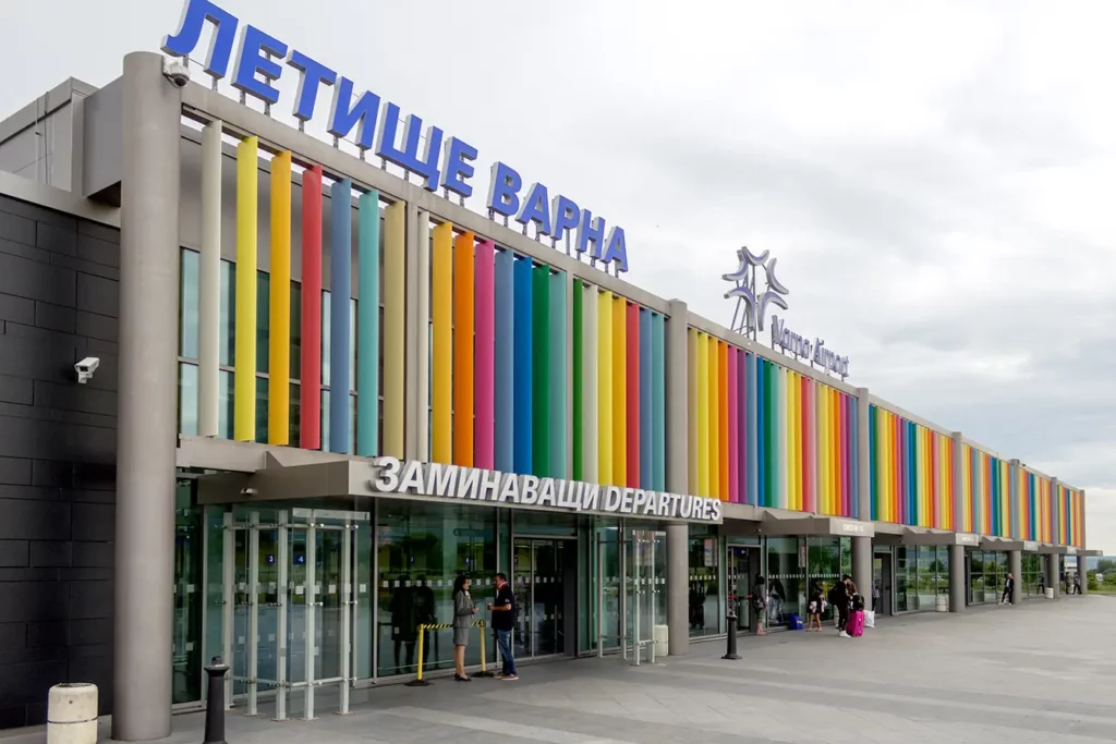 Exterior of the Terminal 2 at the Varna International Airport