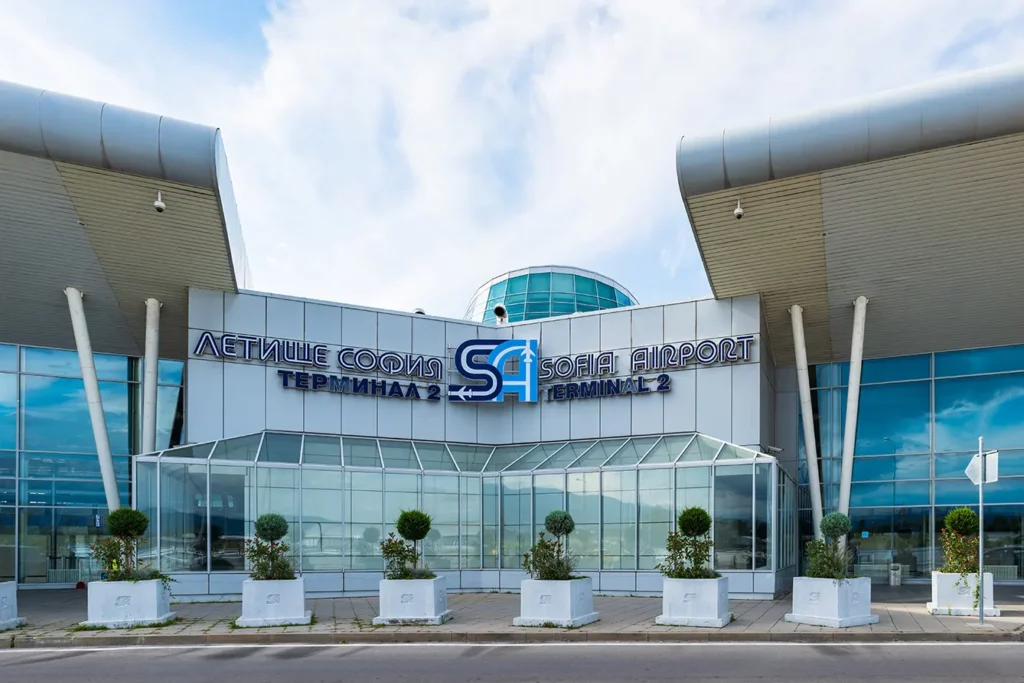 Sofia Airport architecture in Bulgaria