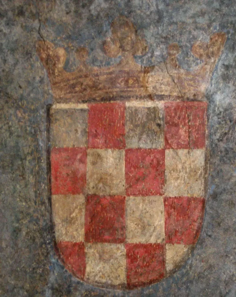 First known example of Croatian chequy as depicted in Innsbruc