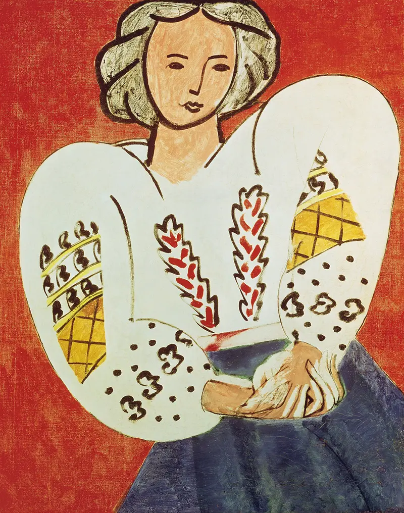 La Blouse Roumaine is an oil-on-canvas painting by Henri Matisse from 1940