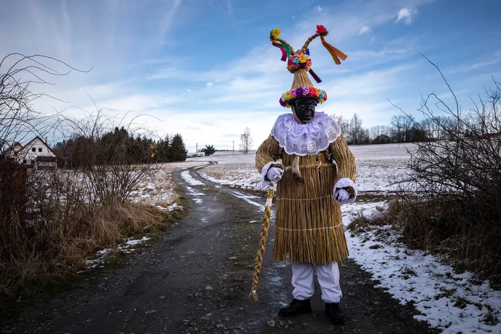 carnival in central europe - celebrated In Bohemian-Moravian Highlands