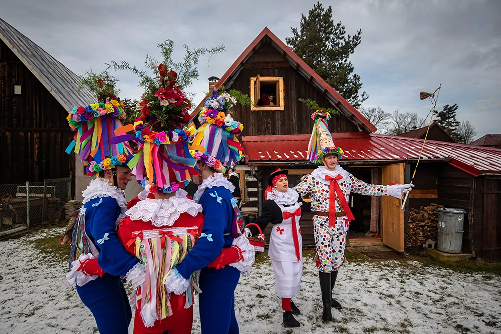 carnival in europe - celebrated In Bohemian-Moravian Highlands