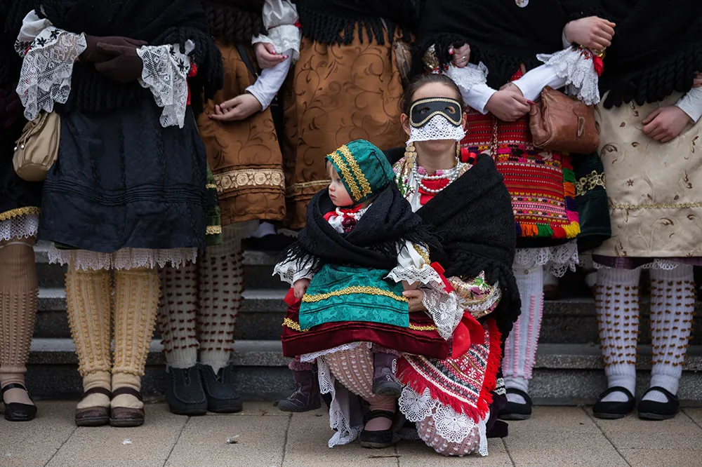 carnival in europe - The Buso festivities at Mohacs in southern Hungary are a six-day carnival in late February to mark the end of winter