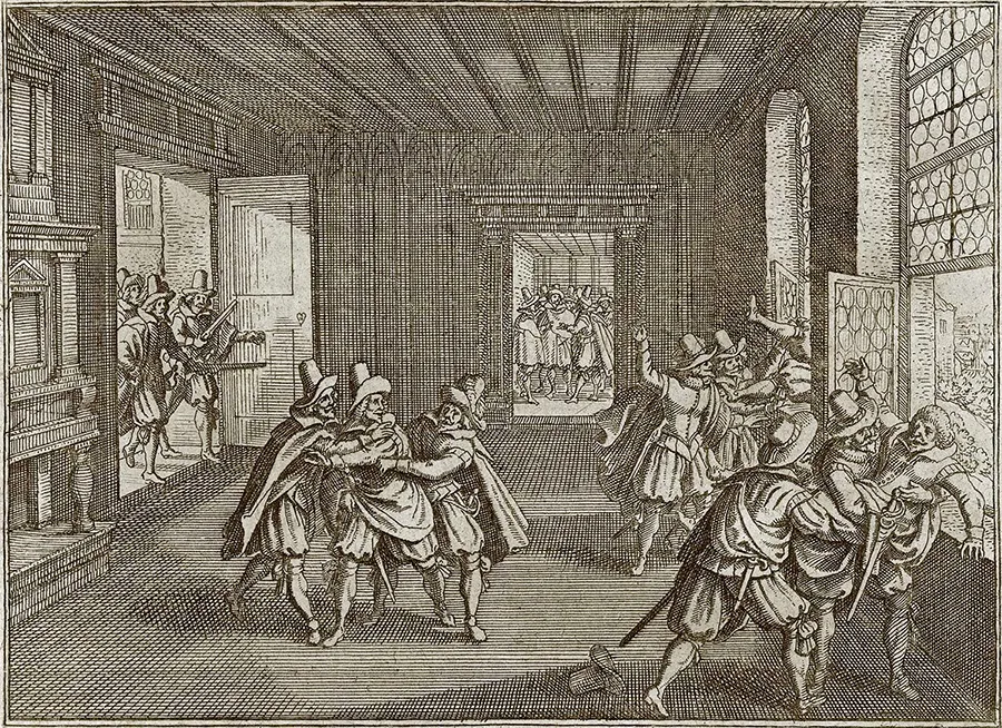 The defenestration in 1618
