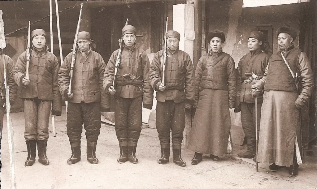 Soldiers of the Buriacko-Mongolian Regiment of the Asiatic Cavalry Division, circa 1920.