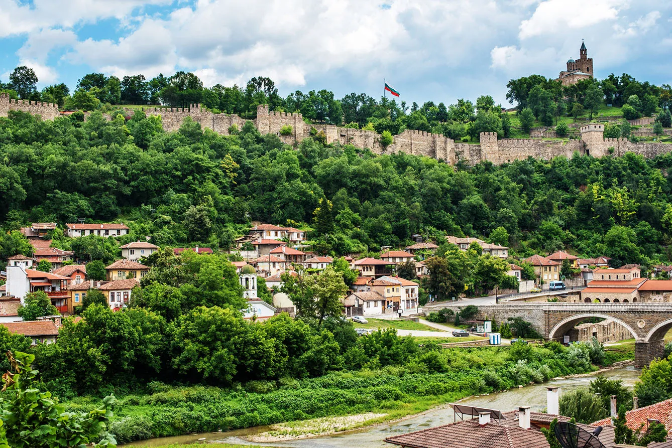 Veliko Tarnovo, the historical capital of Bulgaria in the summer