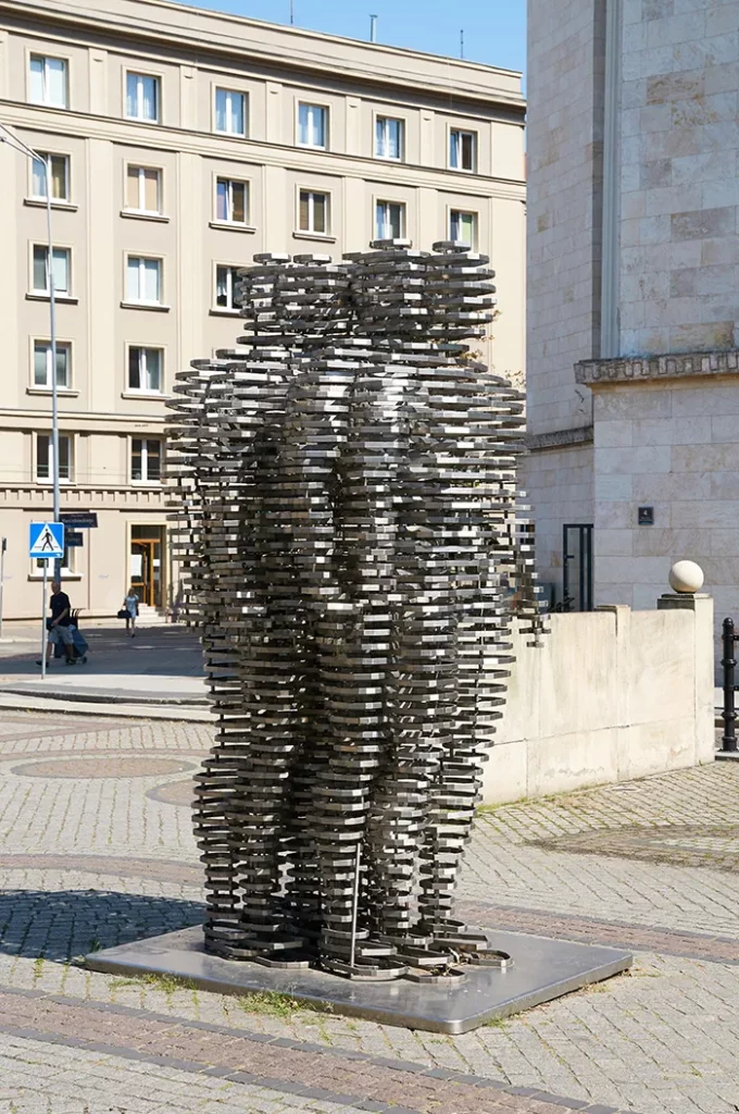 The monument of Golem in the alley of Karol Marcinkowski opposite the National Museum in Poznan