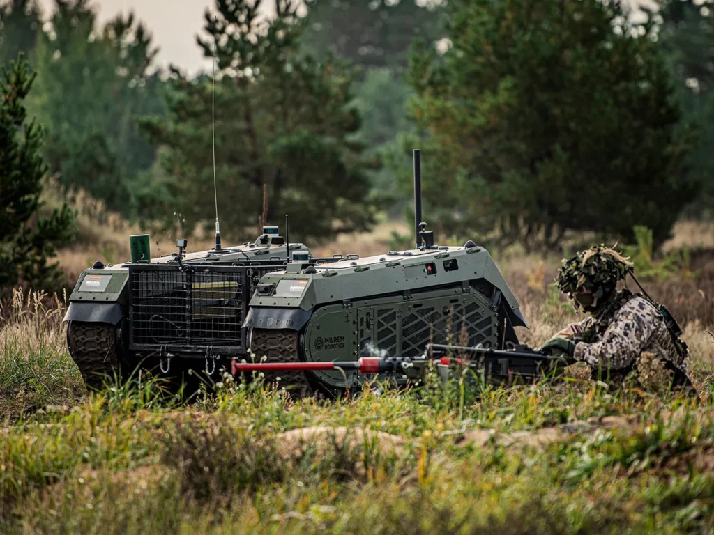 The integrated Modular Unmanned Ground System (iMUGS) project consortium demonstrated the usage of unmanned military systems