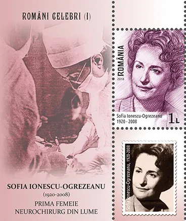 Sofia Ionescu 2018 stampsheet of Romania