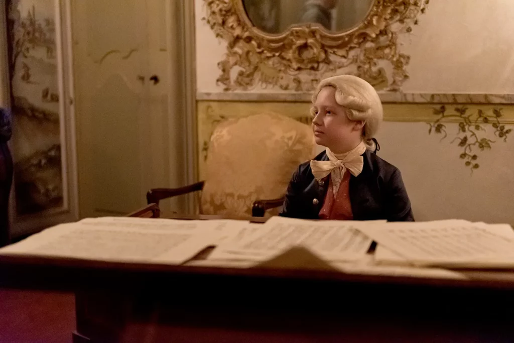 Philip Hahn as Wolfgang Amadeus Mozart. Movie still