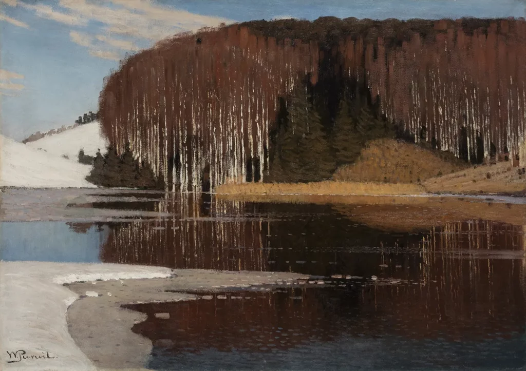 Vilhelms Purvītis. Spring Waters (Maestoso). No later than 1911. Oil on canvas. Collection of the Latvian National Museum of Art.