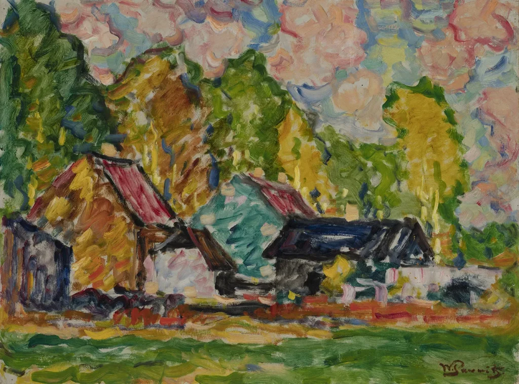 Vilhelms Purvītis. Summer Landscape. First half of the 1920s. Oil on cardboard.